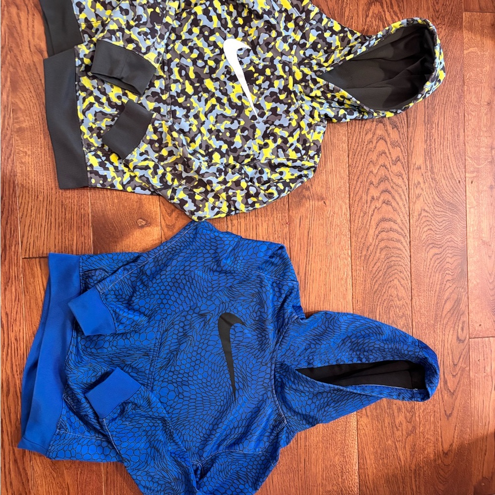 Nike Camo and Blue Hoodies